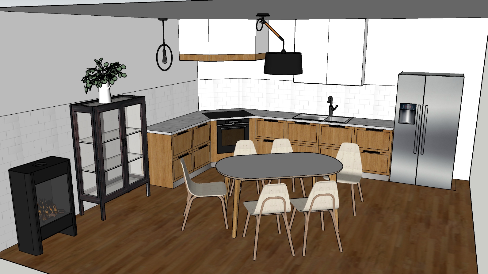 Küchengestaltung 3D Entwurf